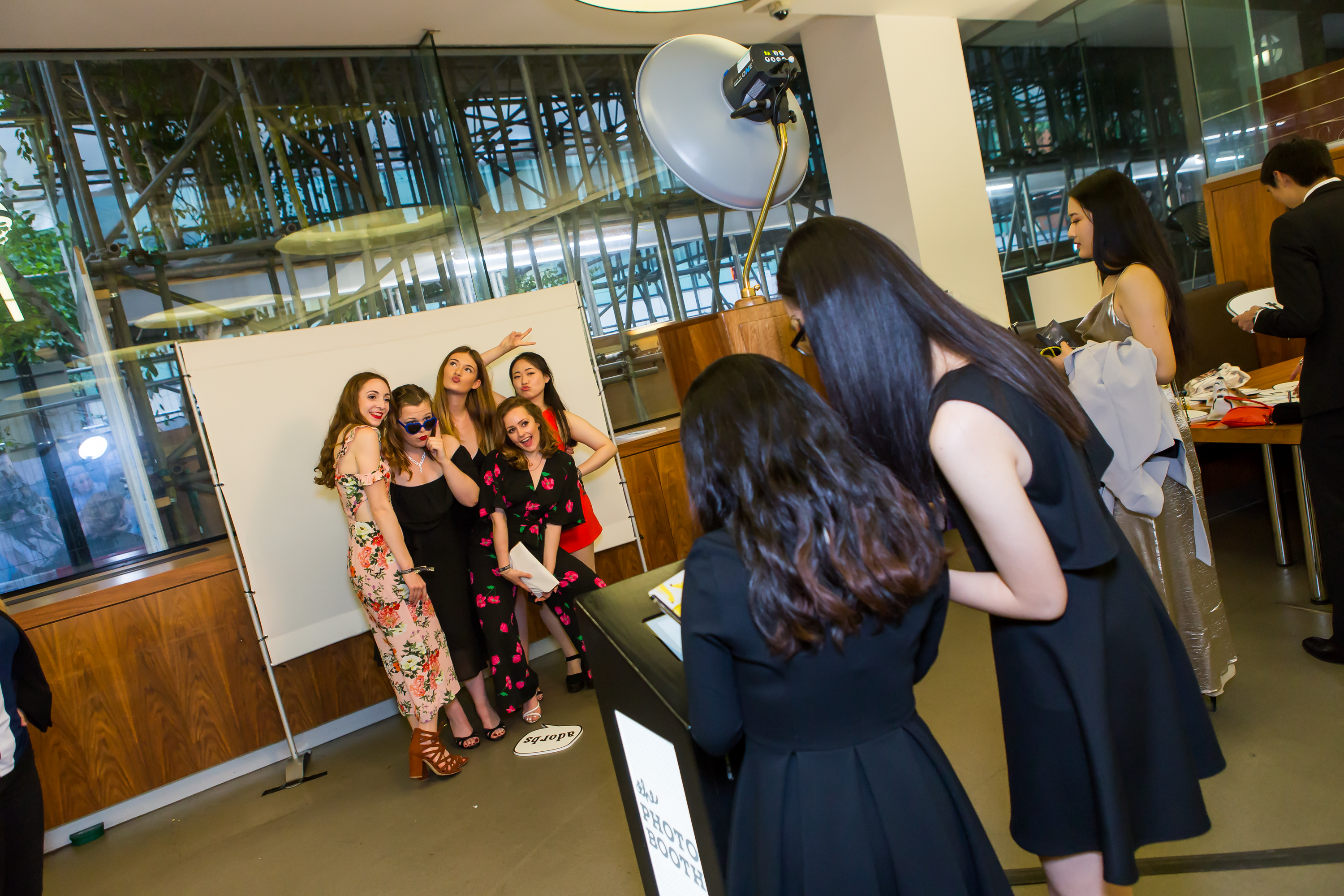 Group of five student posing for an official photo.