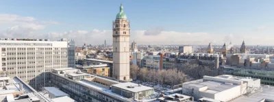 Imperial South Kensington campus in the snow