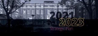 Image of Imperial Union Building, with text over:2021-2023 Strategic Plan