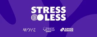 Stress Less purple banner