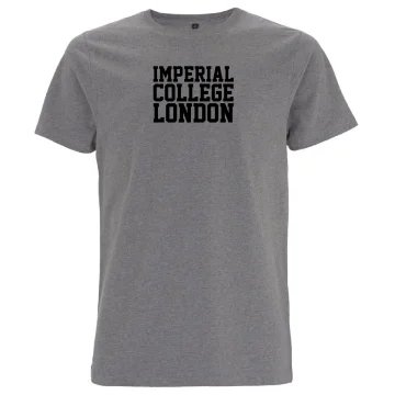 Imperial Block Letter T-Shirt in Grey