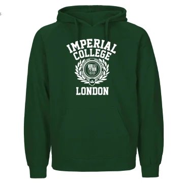 Imperial Wreath Hoodie in Bottle Green